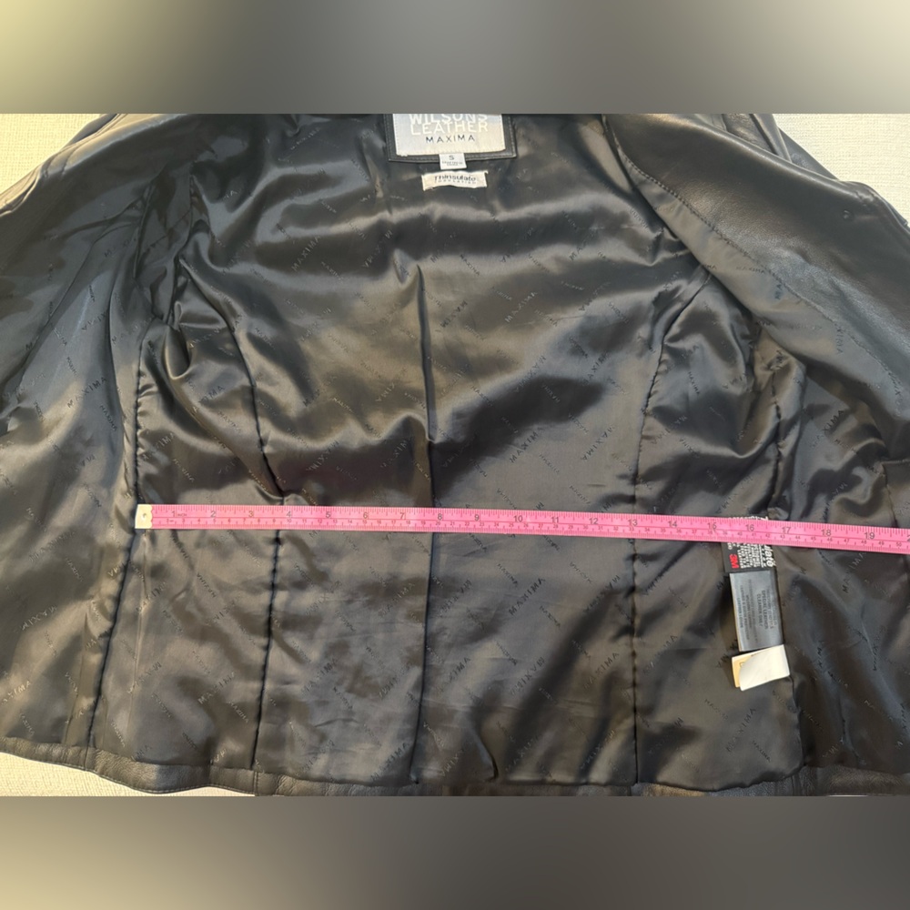 Wilsons Leather Black Leather Jacket - Picture 7 of 11